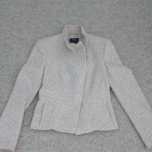 Akris wool jacket off-white stand-up collar size EU36/US6